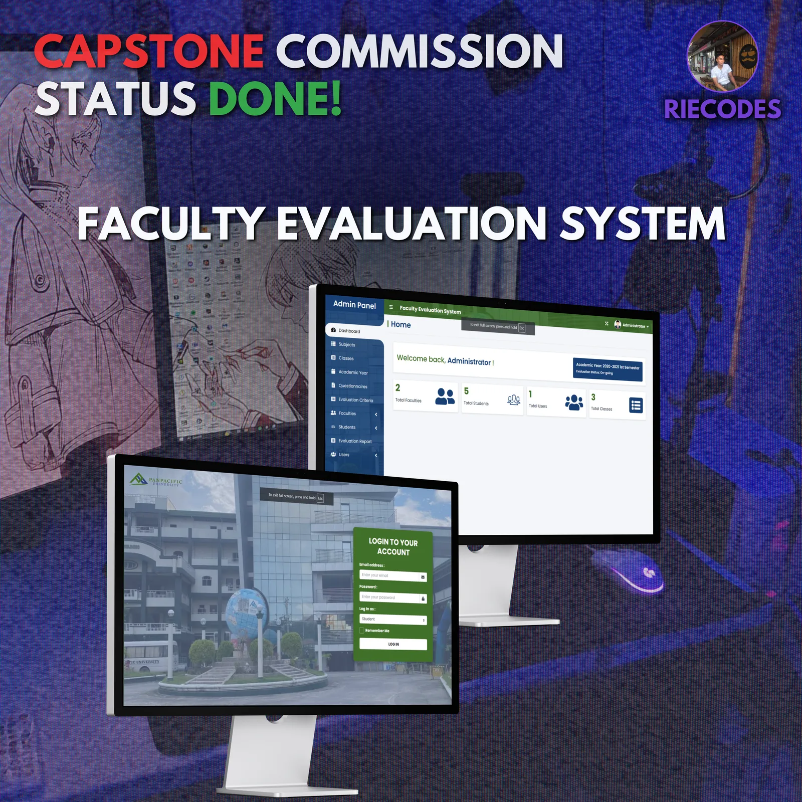 Faculty Evaluation System screenshot 1