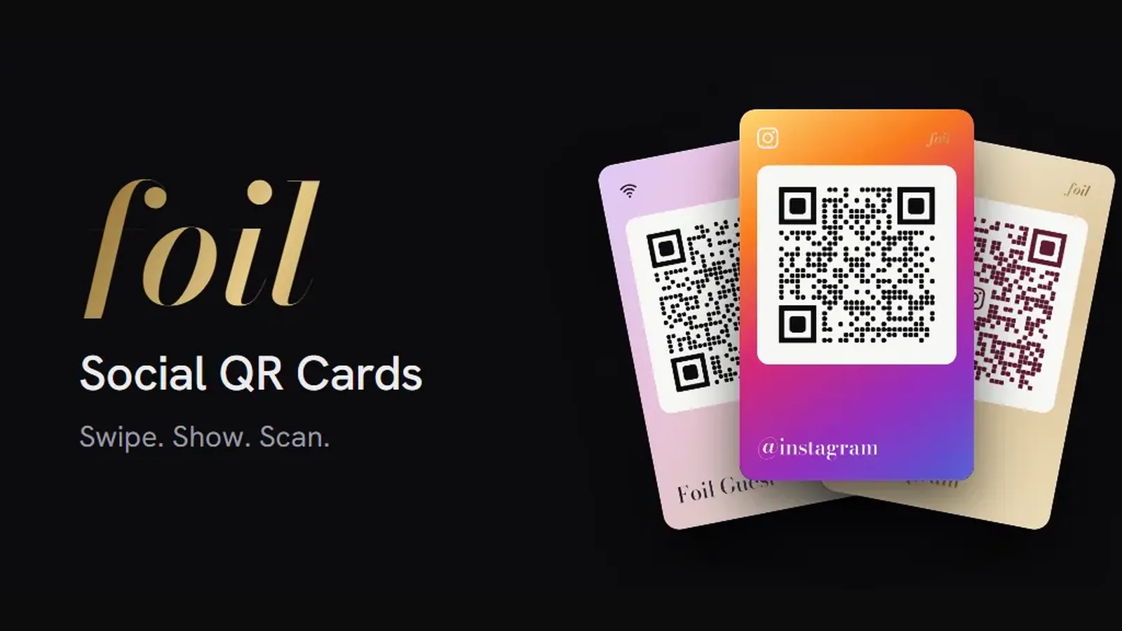 Foil: Social QR Cards screenshot 1