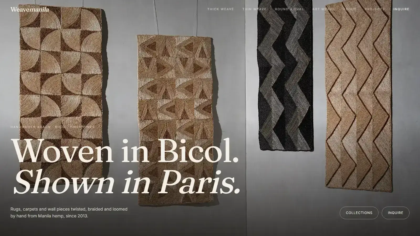Weave Manila Website screenshot 1